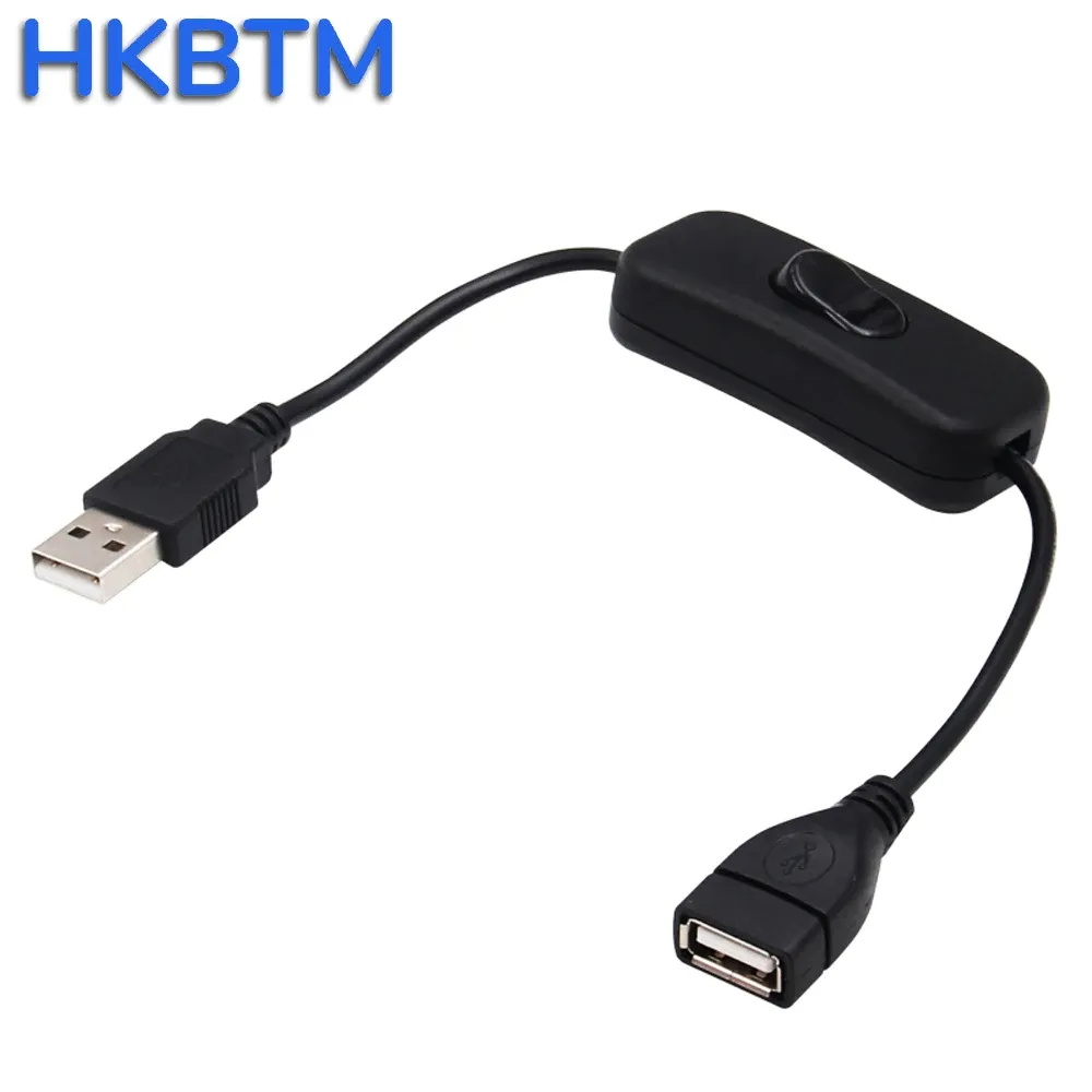 28cm USB Cable with Switch ON/OFF Cable Extension Toggle for USB Lamp USB Fan Power Supply Line Durable HOT SALE Adapter 4
