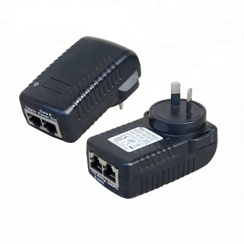 POE Injector 48V 24V 12V 24W EU US UK AU Plug For CCTV IP Camera Power Supply Ethernet Adapter Phone AP 4