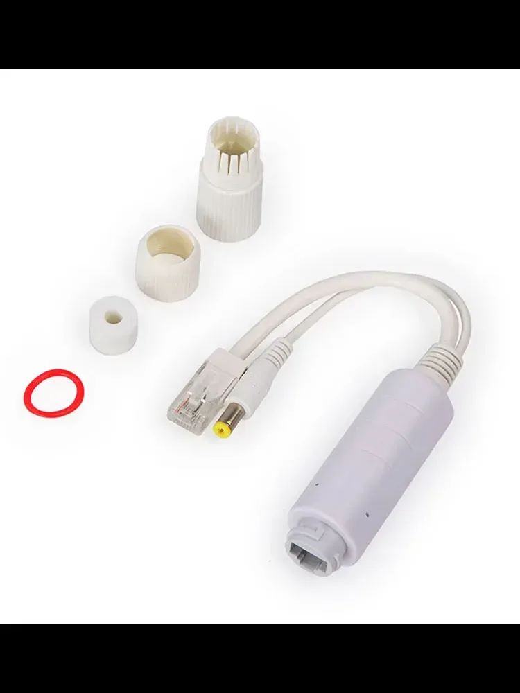 Waterproof POE Splitter DC 12V IEEE 802.3af 100Mbps Power over Ethernet for IP Cameras NVR System Wifi Connection AP