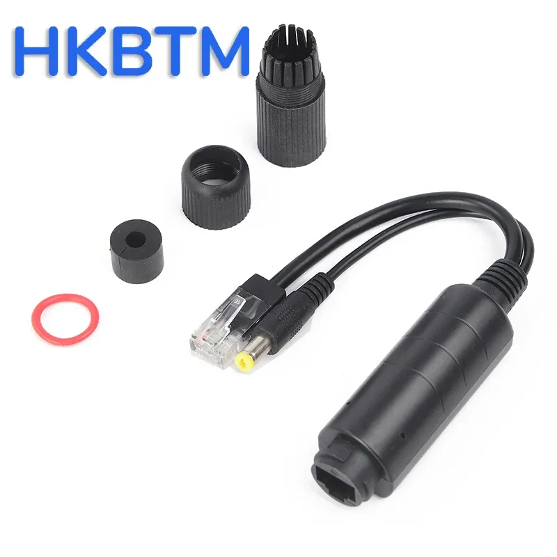 48V to 12V POE Spliter Waterprrof With Video And Power Adapter Cable Supply Module Injector for IP Camera Extender 3