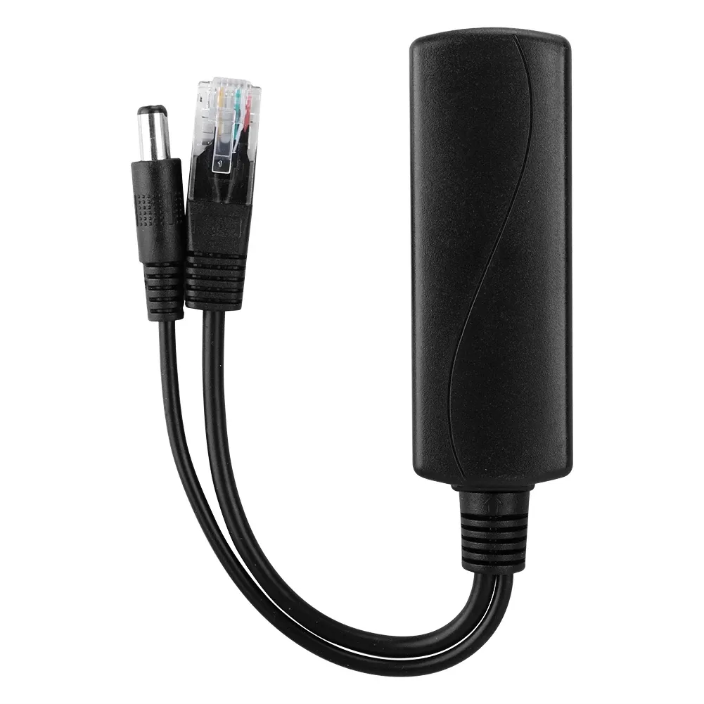 12V POE Connectors Adapter Cable Splitter Injector Power Supply for Huawei for Hikvision 2022 New 6
