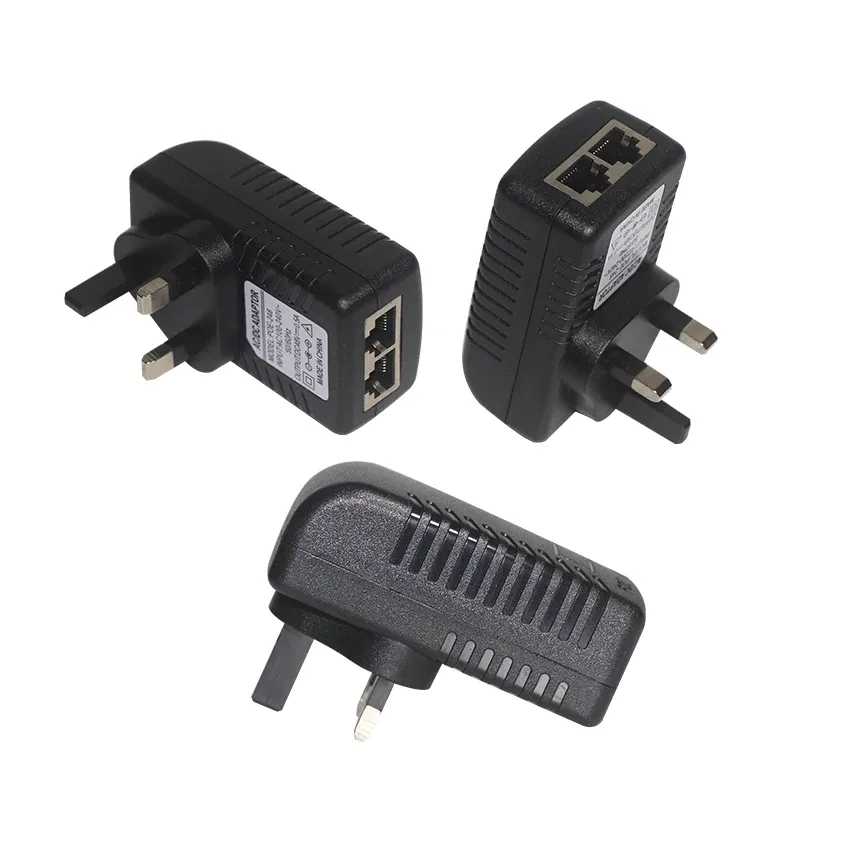 POE Injector 48V 24V 12V 24W EU US UK AU Plug For CCTV IP Camera Power Supply Ethernet Adapter Phone AP 2