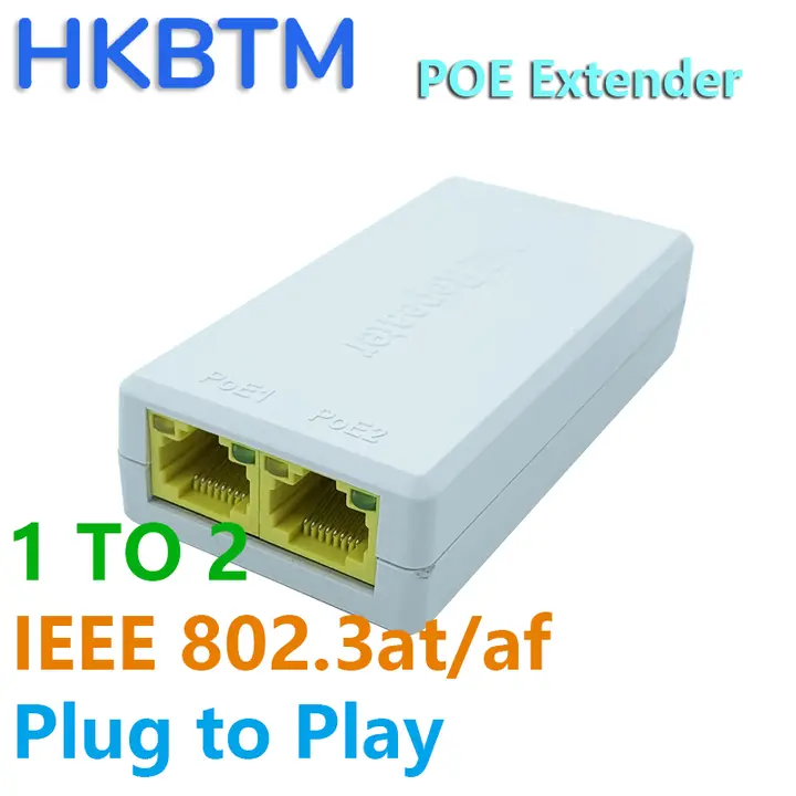 HKBTM 4 Port PoE Extender Waterproof poe repeater for IP Port Transmission Extender for POE Switch NVR IP Camera detail