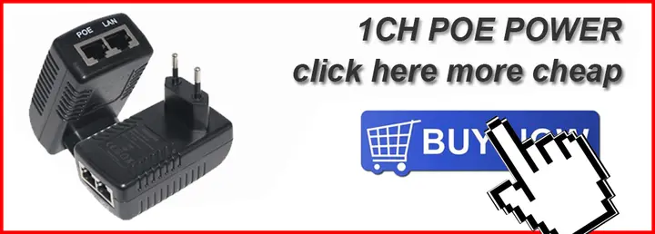 HKBTM 12V POE Connectors Adapter Cable Splitter Injector Power Supply for Huawei for Hikvision 2022 New detail