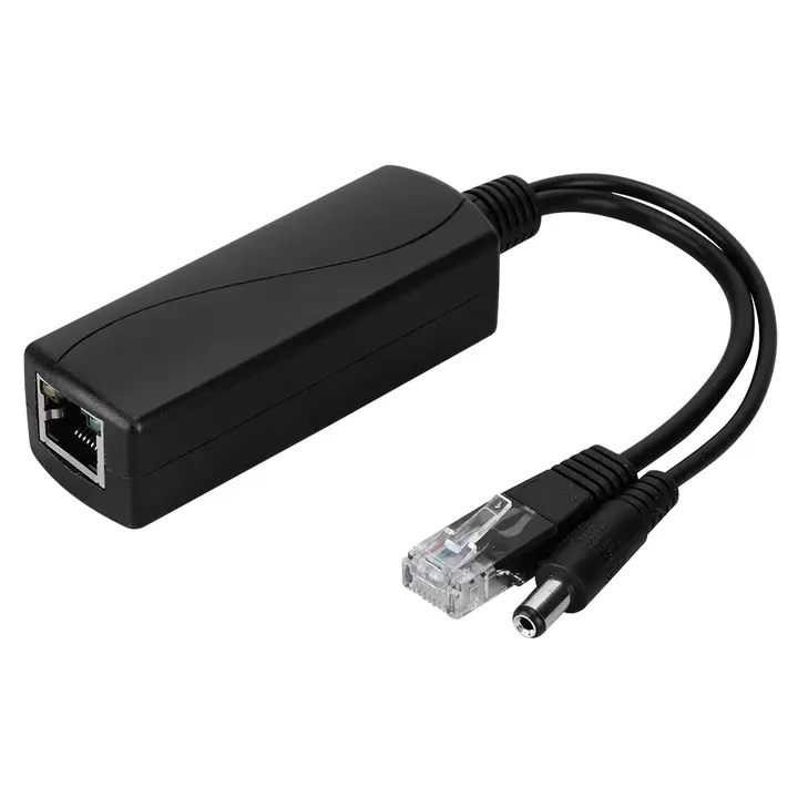 HKBTM 12V POE Connectors Adapter Cable Splitter Injector Power Supply for Huawei for Hikvision 2022 New detail