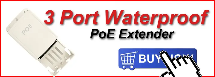 HKBTM 2 Port POE Extender 100Mbps with IEEE 802.3af Standard for NVR IP Camera AP IP VOICE POE Extend 100 meters for POE range detail